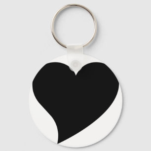 Black Heart Keychain