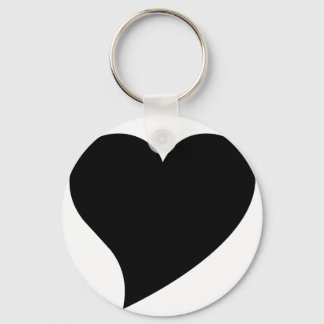 Black Heart Keychain