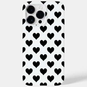 Black Heart Pattern Case-Mate iPhone 14 Pro Max Case