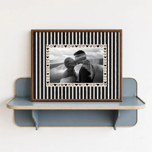Black Heart Photo Poster - Personalized Gift