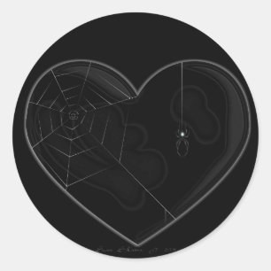 Black Heart Sticker #1