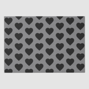 Black Heart Tissue Paper