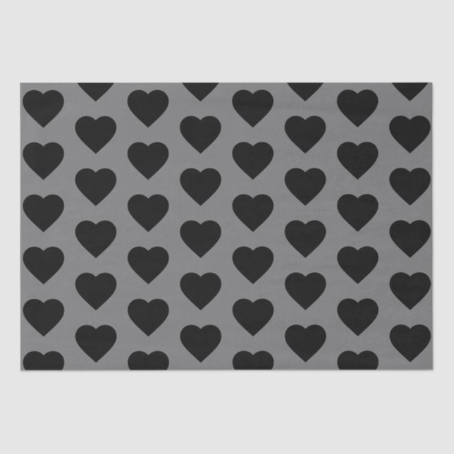 Black Heart Tissue Paper (Front)