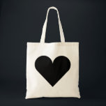 Black Heart Wedding Tote Bag<br><div class="desc">This is beautiful tote bag for lovers with the image of black heart for just married and any other occasion. Even it can be customized with your name or logo.</div>