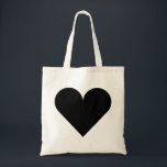 Black Heart Wedding Tote Bag<br><div class="desc">This is beautiful tote bag for lovers with the image of  black heart for just married and any other occasion. Even it can be customized with your name or logo.</div>