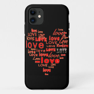 Black hearts and love iphone 5 case