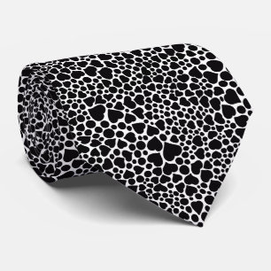 Black Hearts And Polka Dots Tie