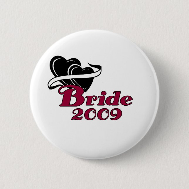 Black Hearts Bride 2009 2 Inch Round Button (Front)
