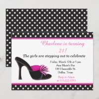Black Heels Shoes Birthday Party
