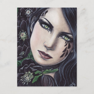 Black Hellebore Fantasy Postcard