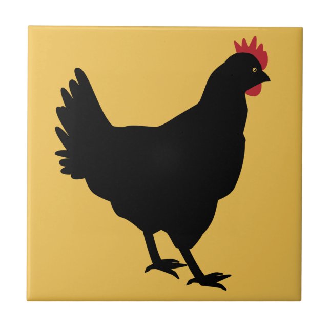 Black Hen Tile (Front)