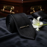 Black Herringbone Funeral  Tie<br><div class="desc">Honor solemn moments with understated dignity in this timeless black herringbone necktie. The subtle, finely woven herringbone texture adds quiet depth and refined sophistication to a deep, uniform midnight black base — creating a respectful, polished look that conveys solemnity without drawing attention. This classic, non-shiny design is widely regarded as...</div>