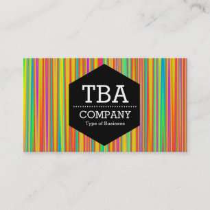 Black Hexagon - Abstract 120716(010) Business Card