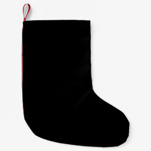 Black High End Coloured Small Christmas Stocking