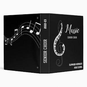 Black High School Choral Music 3 Ring Classeur