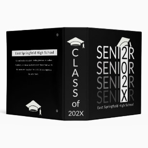 Black High School Graduation Scrapbooking Binder