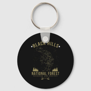 Black Hill National Forest Shirt South Dakota Hiki Keychain