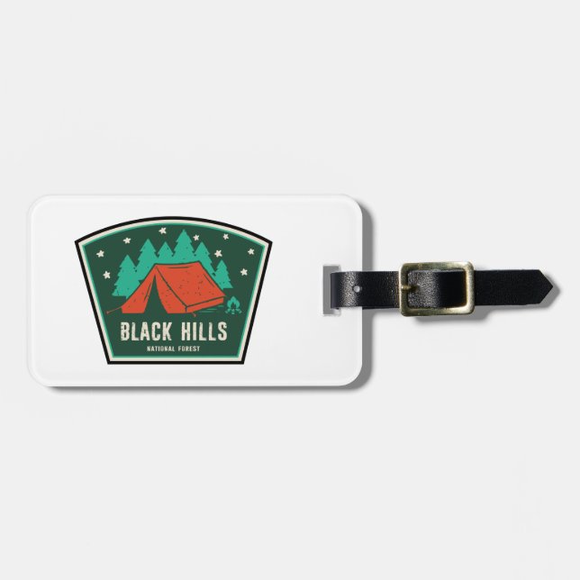 Black Hills National Forest Camping Luggage Tag (Front Horizontal)