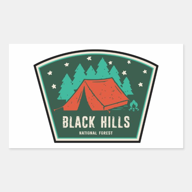 Black Hills National Forest Camping Sticker (Front)