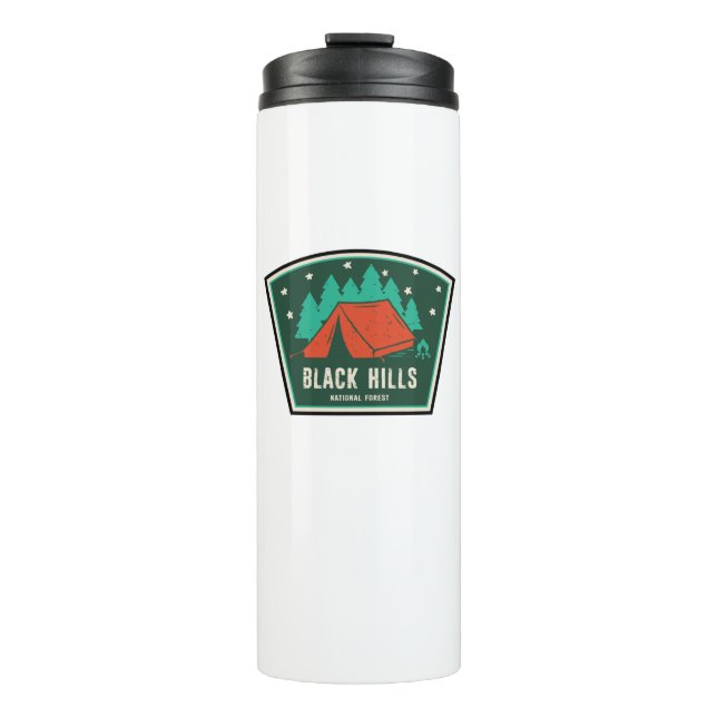 Black Hills National Forest Camping Thermal Tumbler (Front)