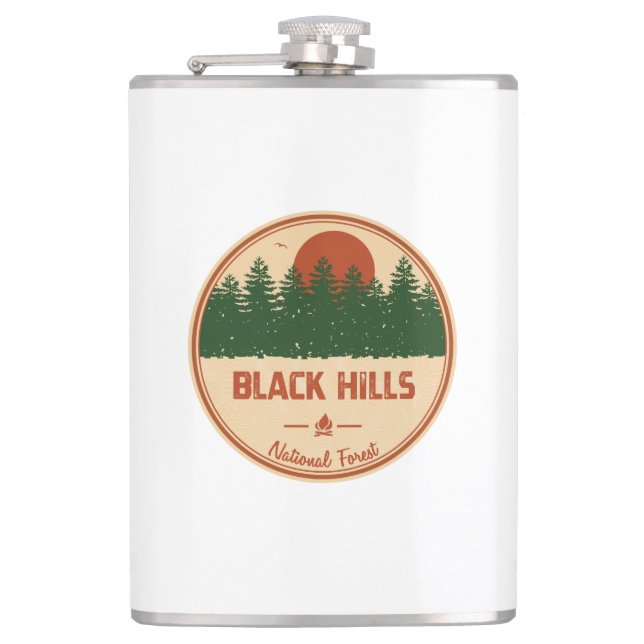 Black Hills National Forest Hip Flask (Front)