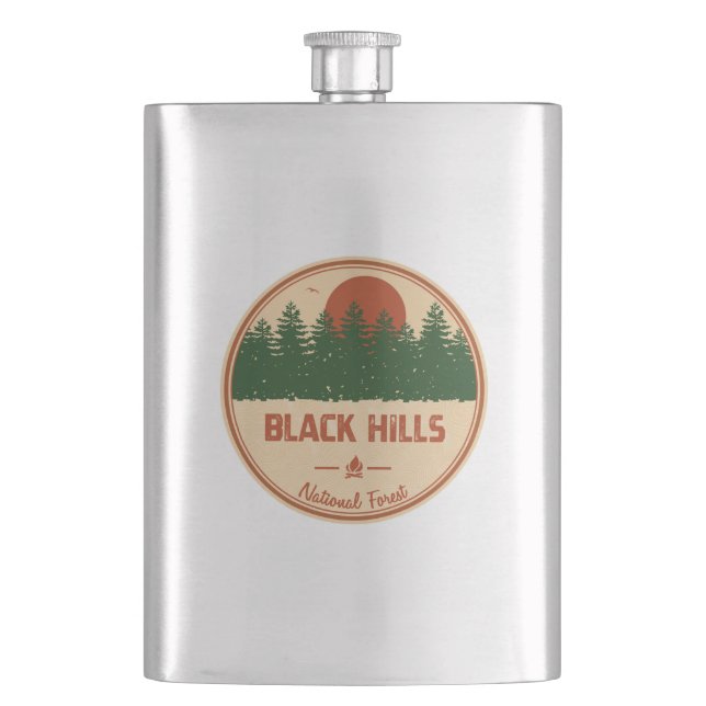 Black Hills National Forest Hip Flask (Front)