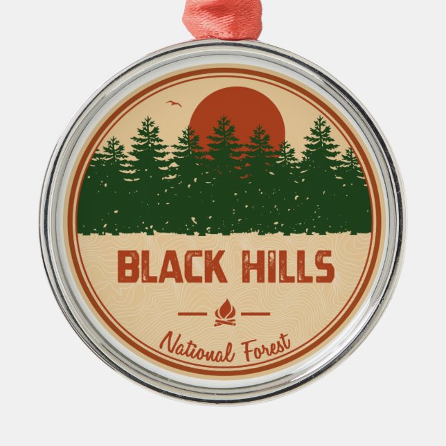 Black Hills National Forest Metal Ornament (Front)
