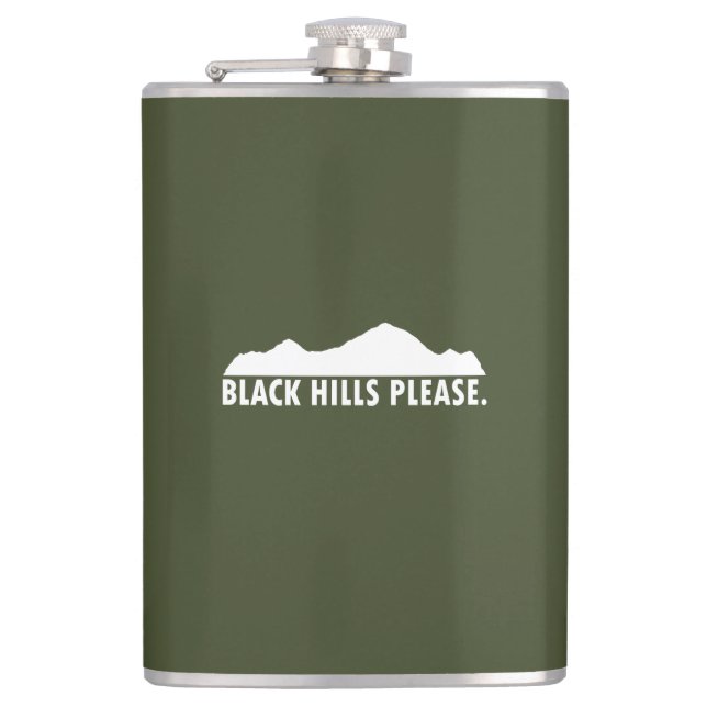 Black Hills Please Hip Flask (Front)
