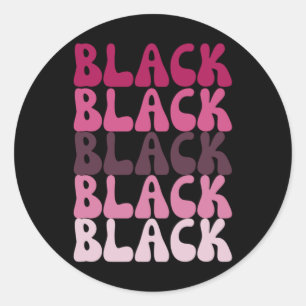Black History2  Classic Round Sticker