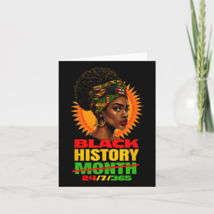 Black History 247365 Melanin Juneteenth African Am Card