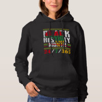 Black History 24 7 365 Africa Map BHM Pride Afro W