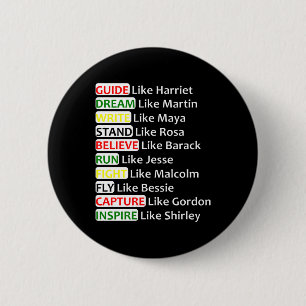 Black History 2 Inch Round Button