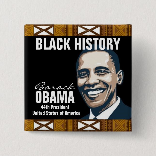 BLACK HISTORY 2 INCH SQUARE BUTTON (Front)