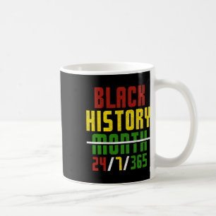 Black History 365 Juneteenth African American Men Coffee Mug