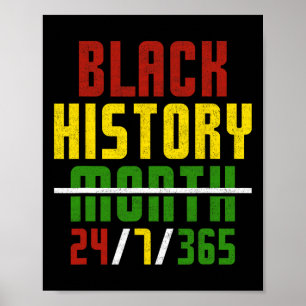 Black History 365 Juneteenth African American Men  Poster