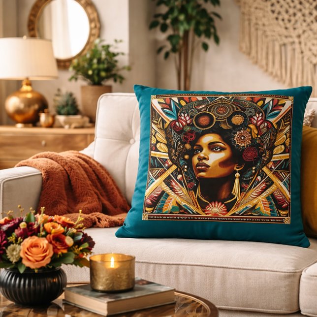 Black History A Tribute in Threads Throw Pillow (Creator Uploaded)