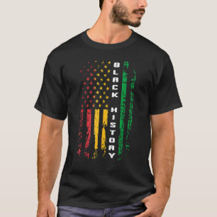 Black History  African American Flag Africa Black  T-Shirt
