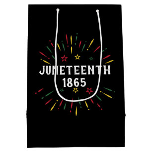 Black History African American Juneteenth 1865 Medium Gift Bag