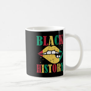 Black History African American Lips Coffee Mug
