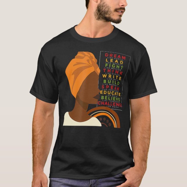 Black History AfricanAmerican Black History Month  T-Shirt (Front)
