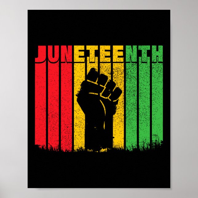Black History Afro American African Freedom  Poster (Front)
