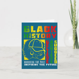 Black History Believe Achieve Succeed Design Card