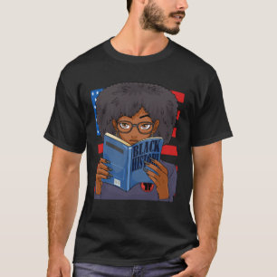 Black History Book Panther Party Patriotic Afro 19 T-Shirt