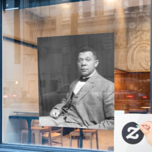 Black History: Booker T Washington, Civil Rights Window Cling