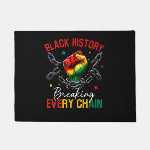 Black History Breaking Every Chain  Doormat