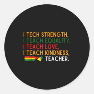 Black History Celebration Apparel Teachers African Classic Round Sticker
