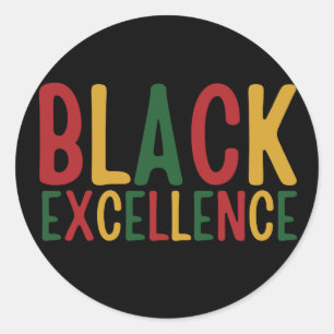 Black History  Classic Round Sticker