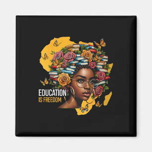 Black History Education Is Freedom Books Teacher W Magnet