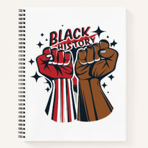 Black History Fists Notebook