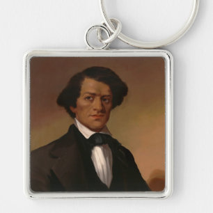 Black History: Fred Douglass Civil Rights 1845 Keychain
